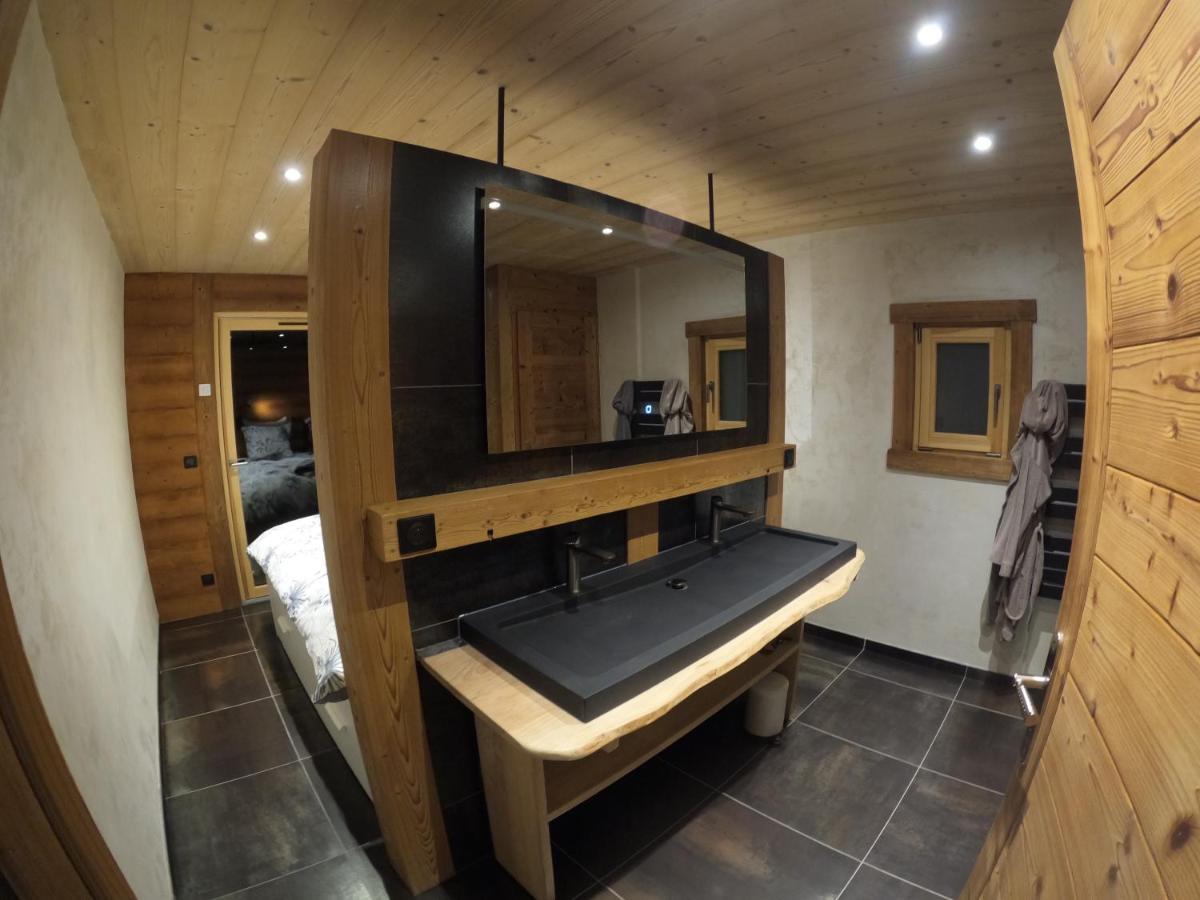 Chalet Anzac Chalet 5 Etoiles En Rondins Tout Neuf Unique Dans Les Aravis Les Villards-sur-Thônes Екстериор снимка
